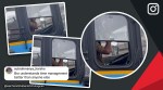 Bus driver in Bengaluru finishes lunch while waiting in traffic