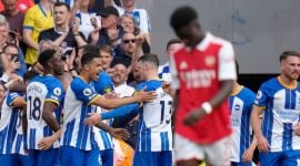 Arsenal lost 0-3 to Brighton and Hove Albion