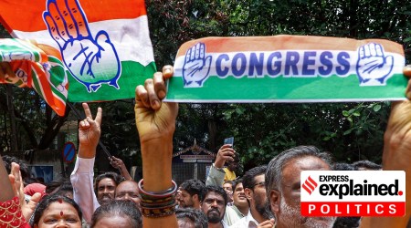 Karnataka polls: Cong celebrates