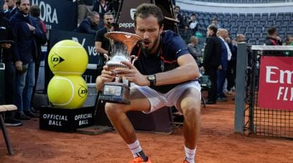 Medvedev Makes His Mark on Clay by Beating Rune for Italian Open Title