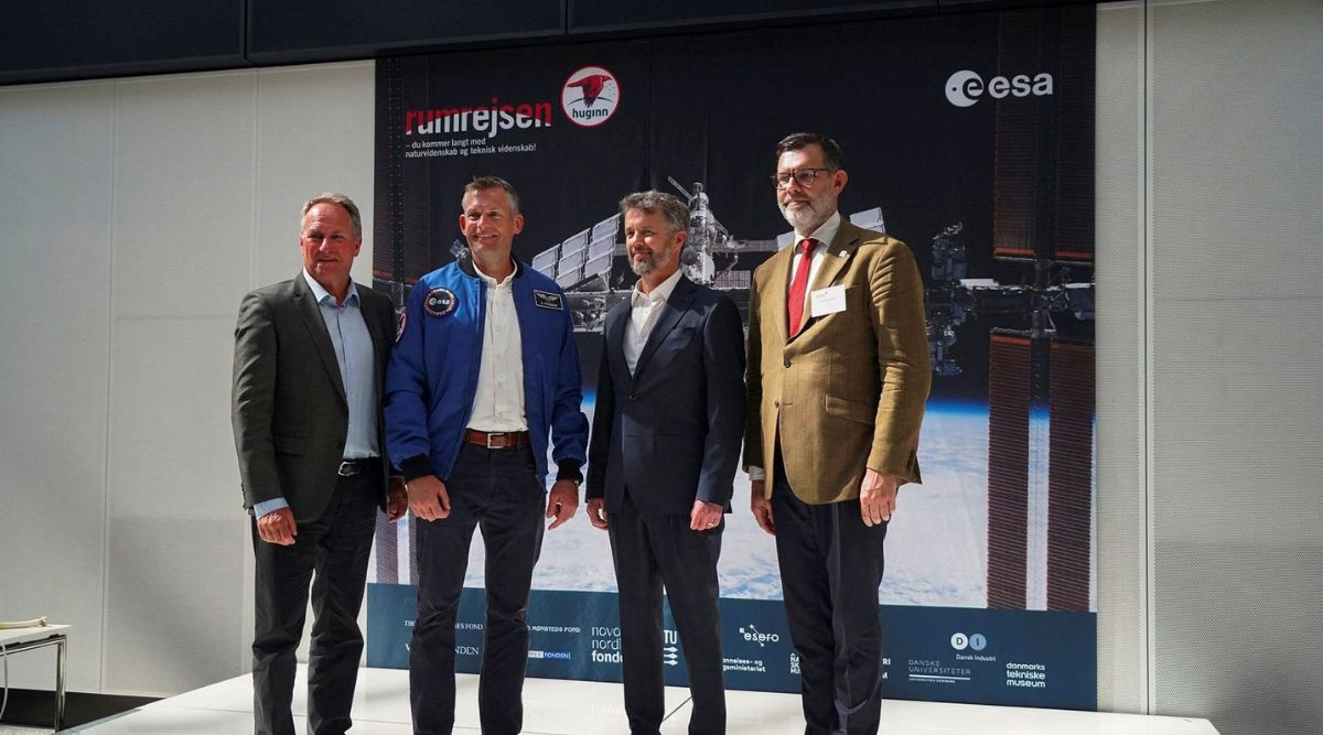 Danish astronaut Andreas Mogensen and Crown Prince Frederik