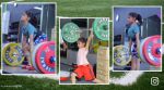Eight year old deadlifter