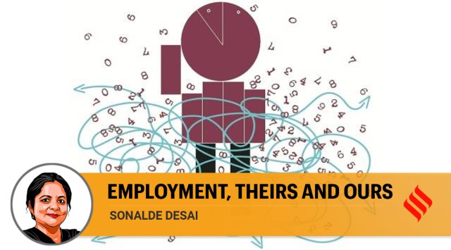 sonalde desai, employment india