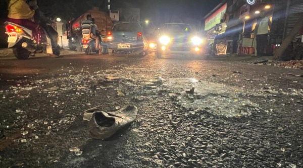 One dead, three injured as bus sliding back hits six vehicles | Pune ...
