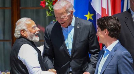 G7 meet, G7 summit, Pm Modi visit to Hiroshima G7 Summit, Narendra Modi, Joe Biden, Quad summit, Quad Leaders’ Summit,Modi visit to Japan, Modi attending G7 summit, India-Pacific Islands Cooperation, Indian Express, indian express news