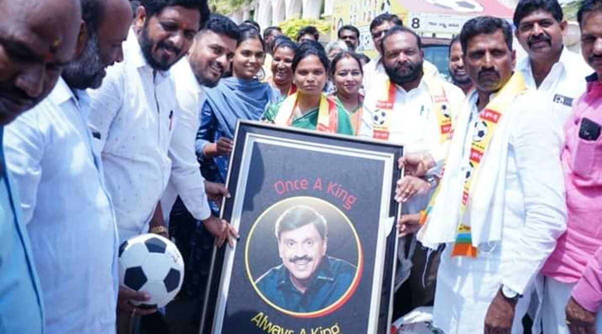 Janaradhan Reddy In Ballari, exiled Janardhan Reddy has eye on the goal as his ‘football ...