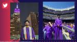 Graduate flaunts tricolour during NYU graduation
