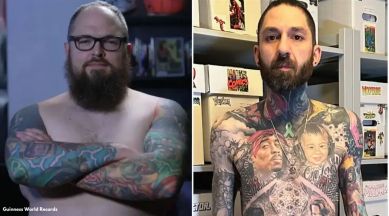 Guinness World Records marvel tattoos