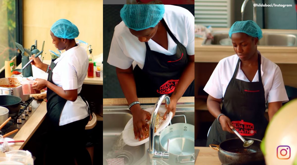 Nigerian chef Hilda Baci cooks ‘nonstop for 100 hours’ in bid to beat