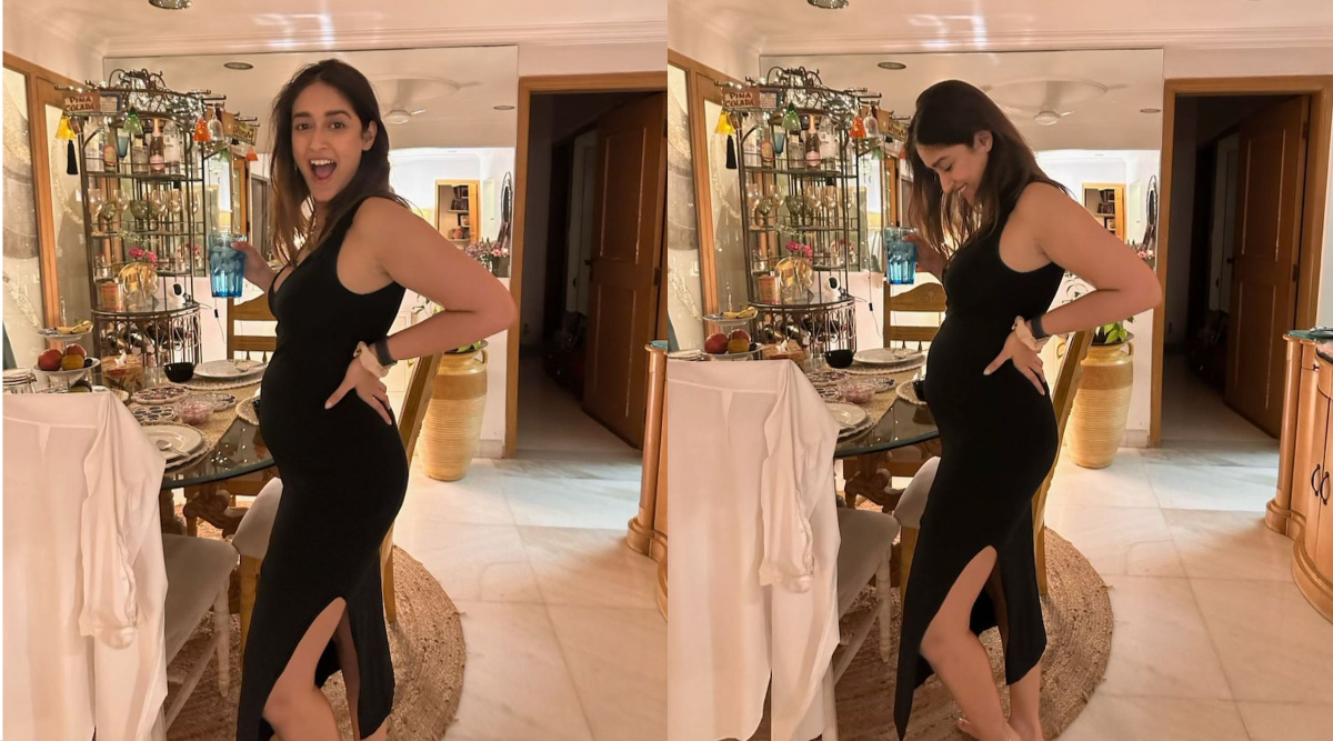 Ileana D Cruz sips on ice cold water as she shares bump alert in