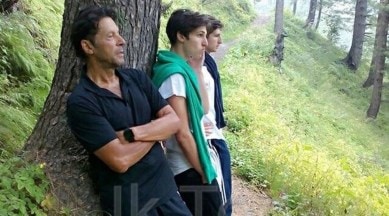 Imran Khan hiking