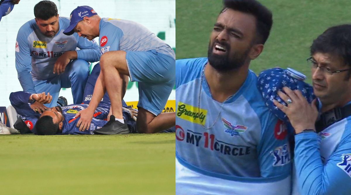 IPL 2023: KL Rahul limps off the field after picking hamstring injury ...