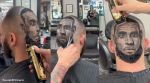 LeBron James hair portrait