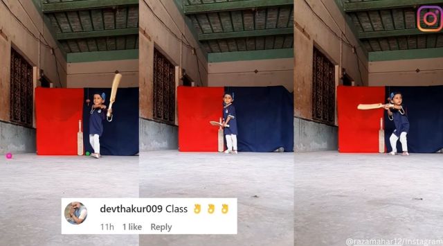 Little boy from Pakistan impresses netizens with his sublime batting skills