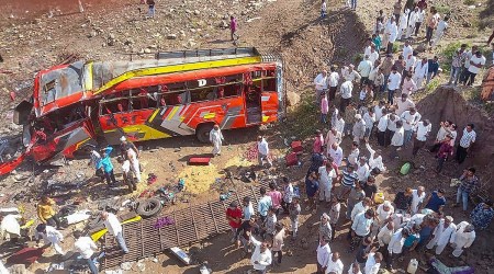 24 killed, 43 hurt as bus falls off bridge in MP