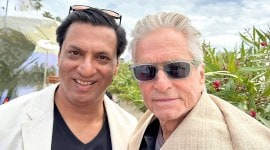 Madhur Bhandarkar and Michael Douglas