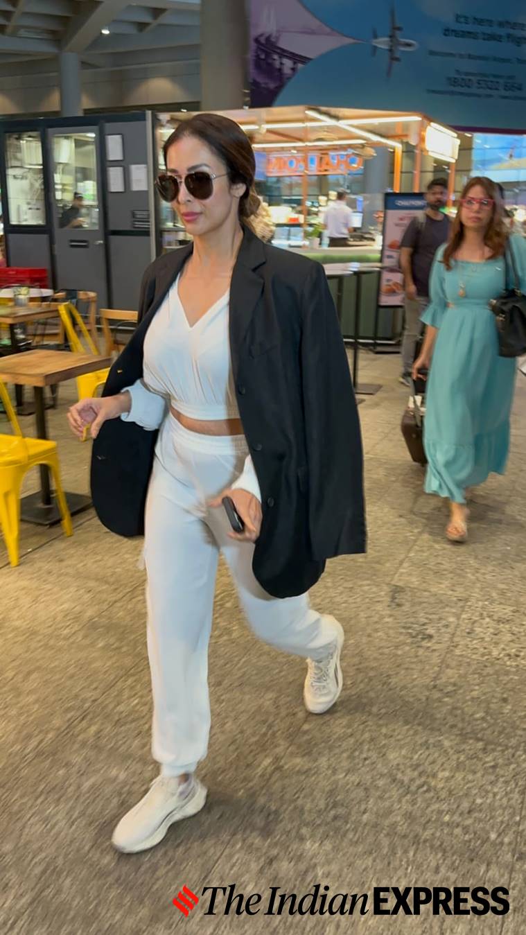 Malaika Arora was spotted at the airport