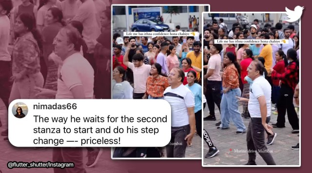 Watch Man Dances Without Caring About Others At Mumbais Marine Drive