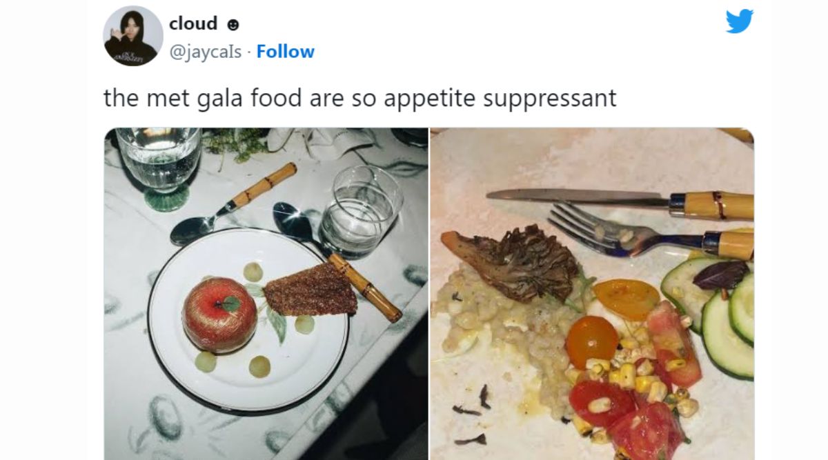 Crime against food': Met Gala menu leaves netizens unimpresses, Priyanka Chopra says there wasn't any bread | Trending News,The Indian Express