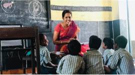 New Educatipon Policy, annual enrolment drive for Balvatikas,  Shala Praveshotsav and Kanya Kelavani, Ahmedabad govt schools, indian express, indian express news