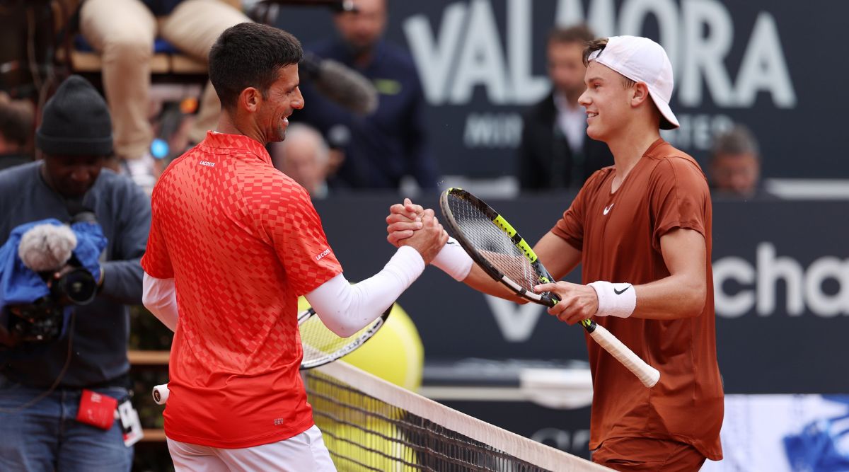 Novak Djokovic into French Open second round as Serb sees off big