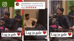 Pakistani actor Fawad Khan enjoys a soulful performance of ‘Lag Ja Gale’ by Zeeshan Ali
