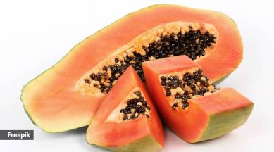 Papaya's low calorie content and high fiber content make it a good addition to a weight loss diet.