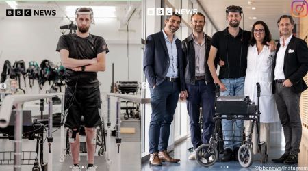 Paralysed man walks again just by thinking about it