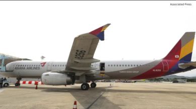 Passenger opens emergency door