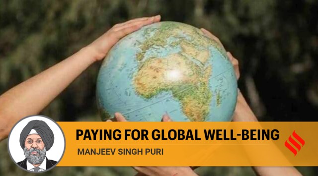 Paying for global well-being, climate change