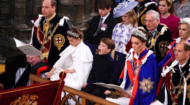 Prince Louis at King Charles' coronation
