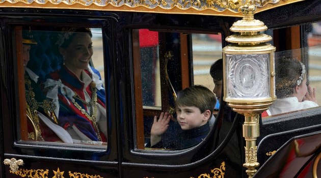 Prince Louis at King Charles' coronation