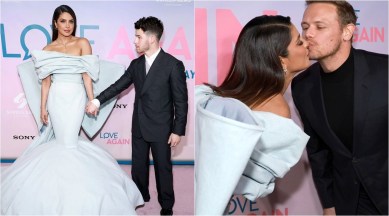 Priyanka Chopra, Nick Jonas, Sam Heughan Love Again premiere