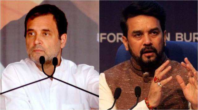 people won't forgive': thakur jabs rahul, congress over mega parliament event | ahmedabad news, the indian express