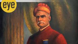 Raja Ravi Varma Portrait by Rukmini Varma