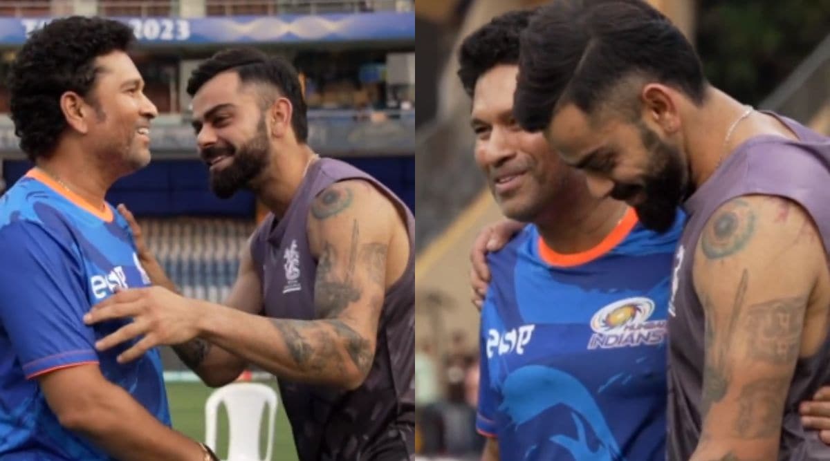 WATCH: Virat Kohli and Sachin Tendulkar reunite at the Wankhede Stadium ...