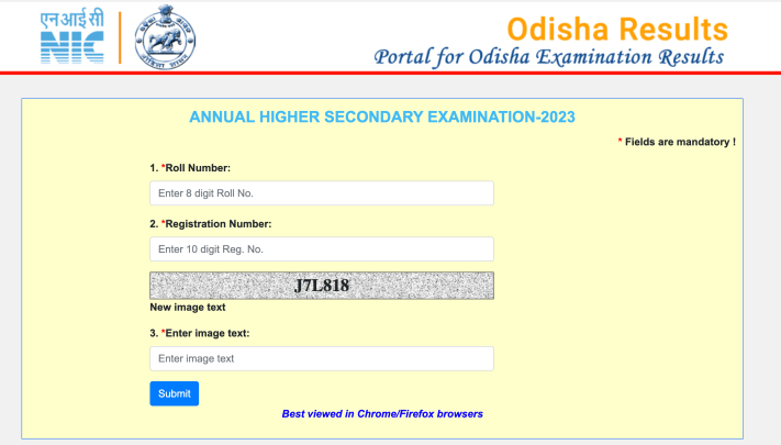 chse odisha +2 result link