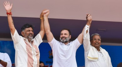 Siddaramaiah, Shivakumar, Rahul Gandhi, Mallikarjun Kharge