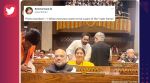 Smriti Irani ‘photobombs’ Amit Shah during new Parliament building inauguration