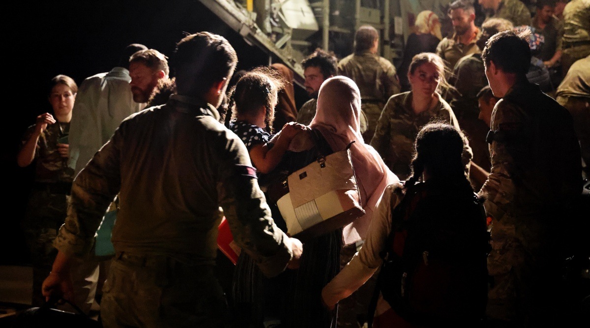 sudan, sudanese fleeing, RAF, indian express