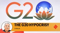 d raja writes on india's g20 presidency and the hypocrisy of the modi government