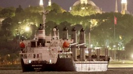 Belize-flagged bulker New Victory transits Istanbul's Bosphorus