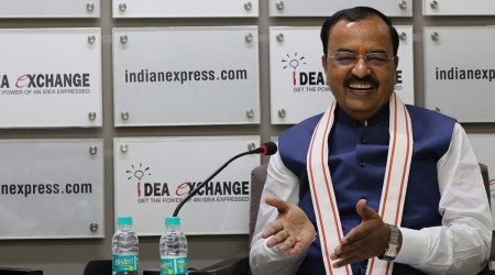Uttar Pradesh Deputy Chief Minister Keshav Prasad Maurya during the Idea Exchange