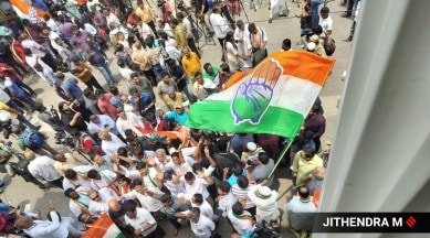 karnataka congress workers celebrate after party wins state assembly elections 2023