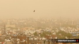 Delhi hazy day today