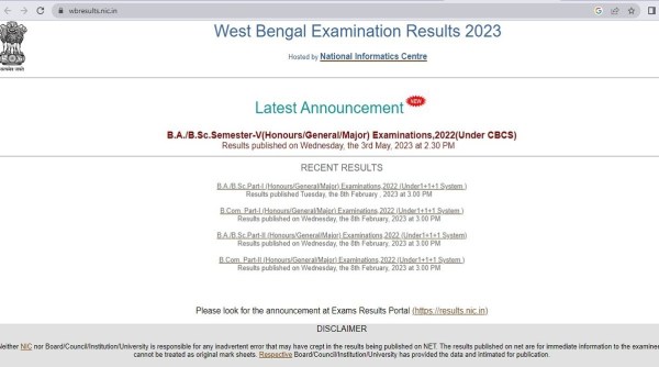 Students can check their results at the official websites of the board. 