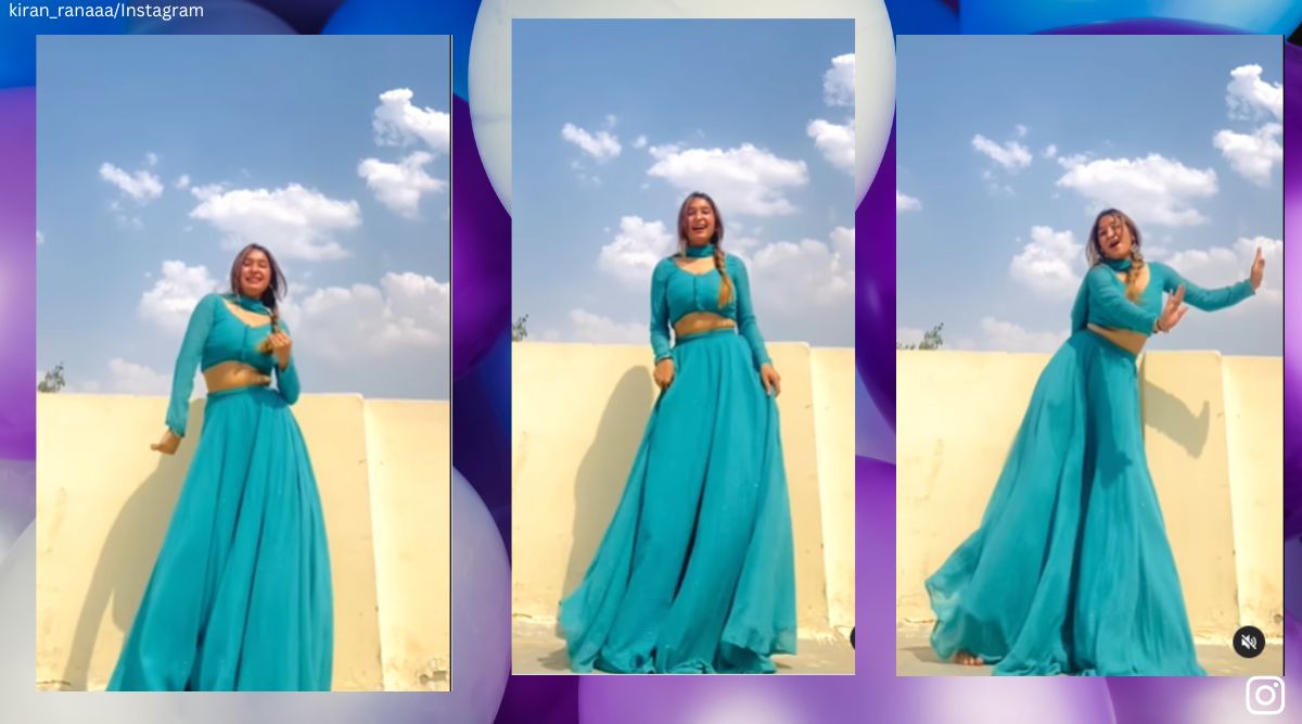 Woman dances to Radha song