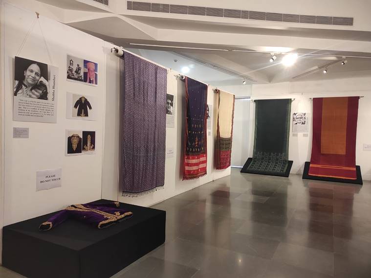 textile on display at Aina exhibition at IIC, Delhi