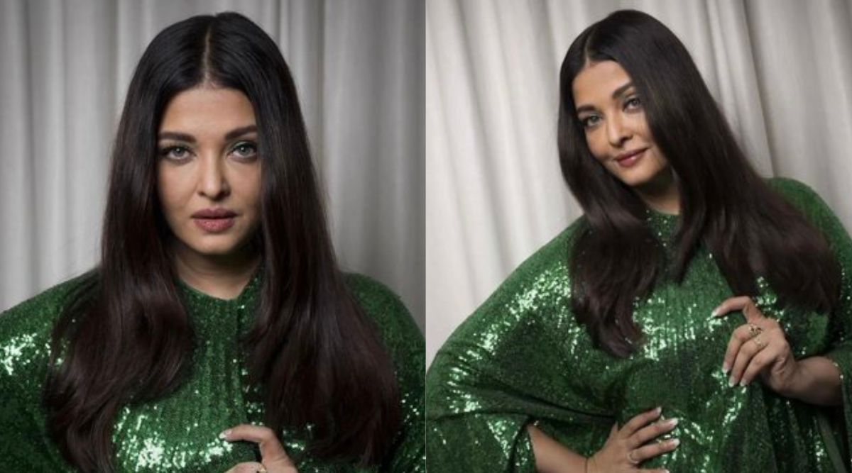 1200px x 667px - Aishwarya Rai Bachchan makes her first appearance at Cannes 2023, exudes  elegance in shimmery green outfit. See pics | The Indian Express