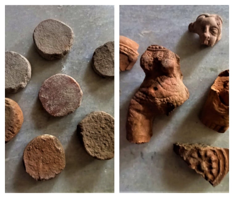 large brick, Telangana artefacts, indian express 